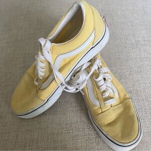 Vans Butter Yellow and White Sneakers